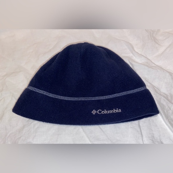 Unisex Columbia Omni-Heat Reflective Thermal Fleece Hat navy blue‎ S/M - Picture 13 of 15